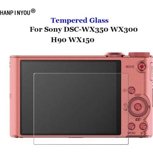 For Sony DSC-WX350 WX300 Clear Tempered Glass 9H 2.5D Camera LCD Screen Protector Protective Film