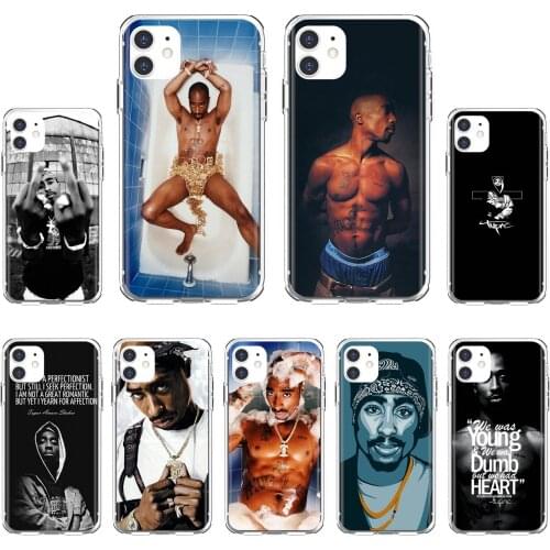 For Xiaomi mi Redmi Note 3 4 4X 5 6 7 8 8t 9 9s 9t 10 pro lite Soft TPU Phone Cover 2Pac-Tupac-Shakur