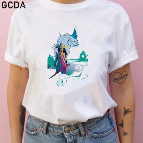 Raya and The Last Dragon T-shirt Femme Kawaii Grunge Tumblr T shirt Harajuku Vintage Tshirt Dropship