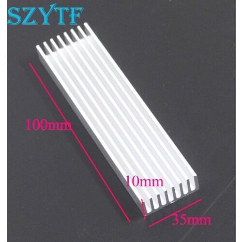 10pcs Heat sink 100*35*10MM (silver) quality radiator
