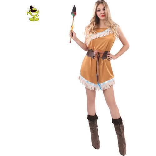 Womens New Primitive Costume Cosplay The Croods Wildman Caveman Halloween Party Fancy Dress Performance Costumes