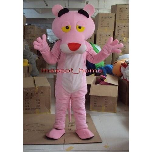 Pink Panther Mascot Costume Cosplay Cartoon Party Fancy Dress Outfit Adults Parade Mascot Costume