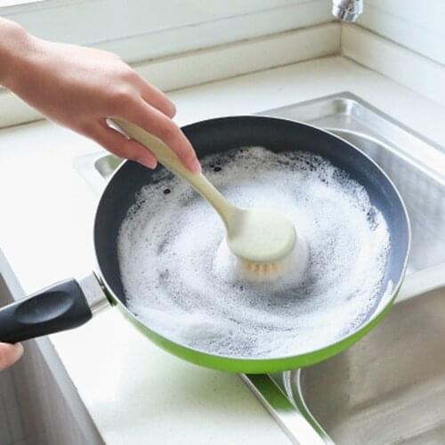 Kitchen Vertical Cleaning Brush Multifunctional Kitchen Dishwashing Brush Pot Brush Washing Brush Sink Cleaning