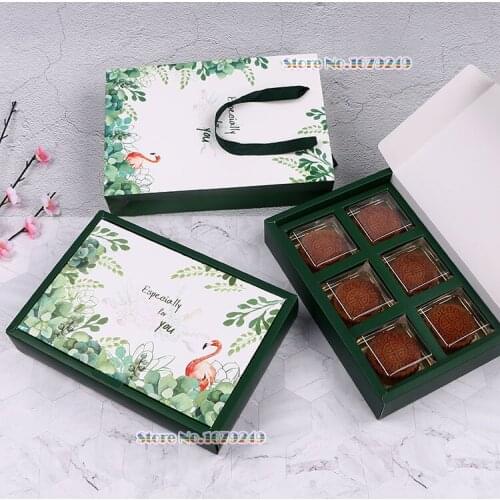 Moon Cake Box Dessert Macarons Mooncakes Boxes Pastry Packaging Boxes t Muffin,cheese 100pcs/lot