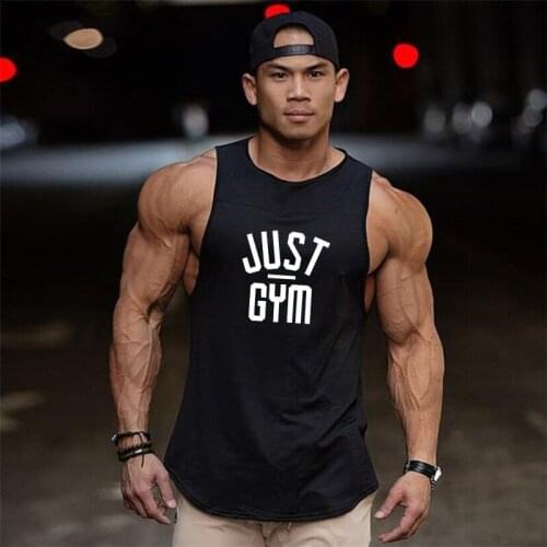 Muscle Guys New Fashion Men Fitness Singlet Sleeveless Shirt Cotton Brand Undershirt Vest Gyms Clothing Bodybuilding Tank Top