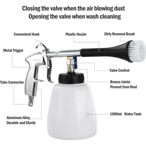 Car High Pressure Washer Automobiles Water Gun Car Dry Cleaning Gun Deep Clean Washing Accessories Tornado Cleaning Tool Styling