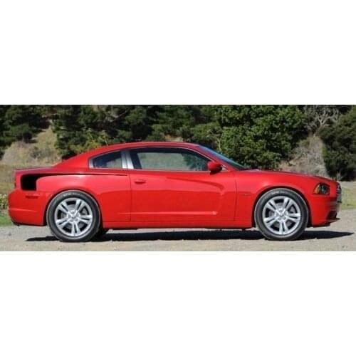 For 1Set/2Pcs Dodge Charger Hockey Stick Rear Quarter Panel Side Decals Sticker 3M Car Styling