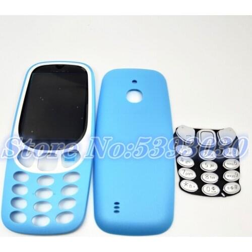 New Full Housing For Nokia 3310(4G Version) Face Frame +Battery Cover Case+Keyboard