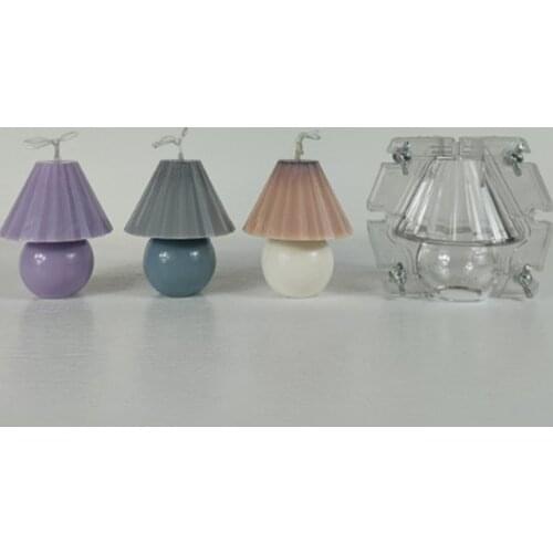 Plastic Candle Mold, Small Table Lamp Shaped Candle Mould DIY Handmade Crafts Making