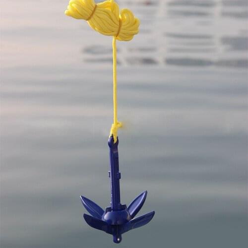 Foldable anchor 4 aluminum compact anchor buoys single aluminum anchor for canoe kayaking sailing
