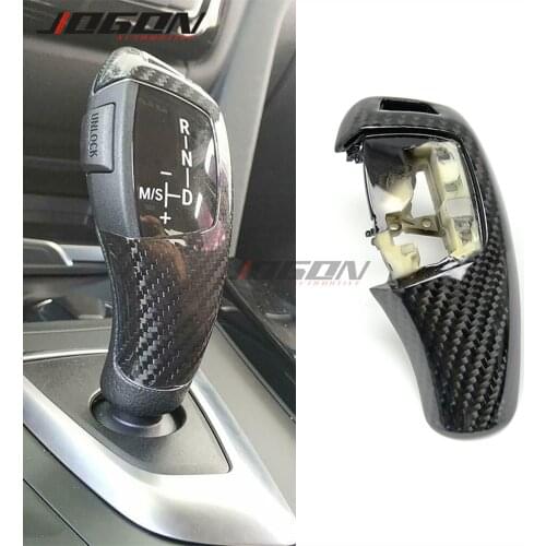 Carbon Fiber Replacement Gear Knob Head Cover For BMW 1 2 3 4 5 6 7 X3 X4 X5 X6 F20 F30 F31 F34 X5 F15 X6 F16 X3 F25 X4 F26 F10
