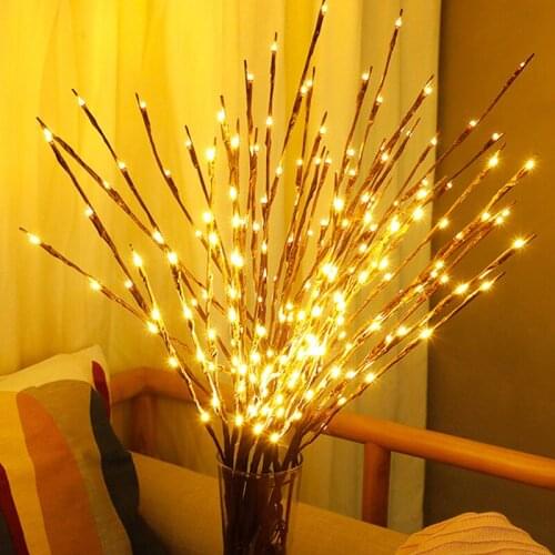 LED Willow Branch Lamp New Simulation Orchid Branch Lights Tall Vase Filler Willow Twig Lighted Branch For Home Decoration
