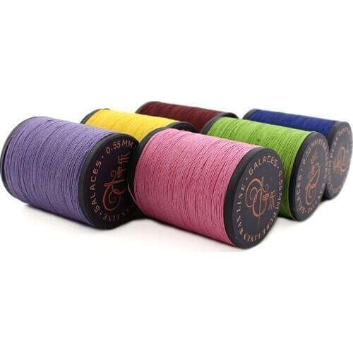 10 pcs /set 0.55mm 145m Length Handmade leather sewing hemp thread, leather sewing thread, leather wax thread, linen wax thread