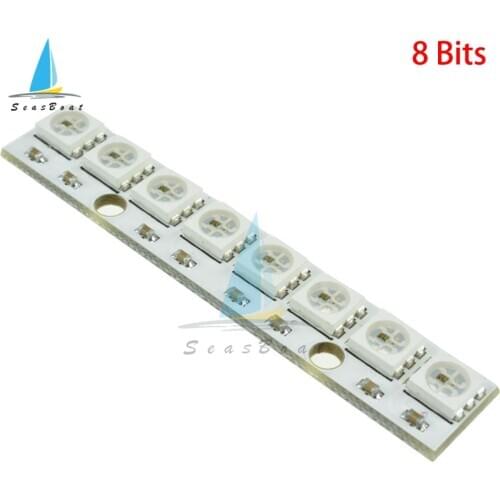 WS2812 WS2812B 5050 RGB LED Lamp Panel Module 3Bit 4Bit 7Bit 8Bit 12Bit 16Bit 24Bit 40Bit 60Bit 64Bit Rainbow LED
