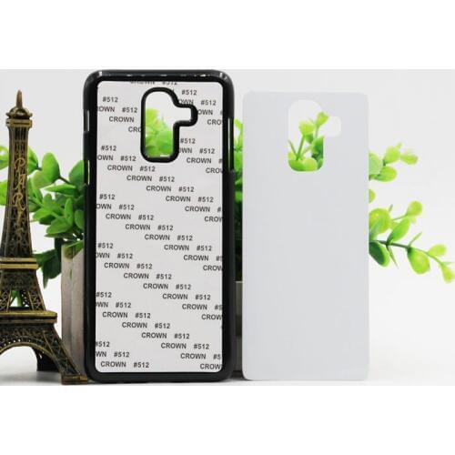 Wtsfwf DIY 2D Sublimation hard PC Blank Case for Samsung J8 2018 with Aluminum Inserts 10pcs/lot
