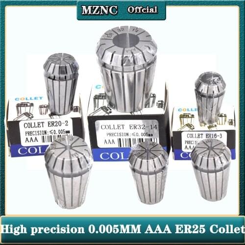 AAA UP class 3-16mm ER25 0.005mm er spring collet chuck Engraving machine spindle clamp cnc tool holder clamping lathe collet