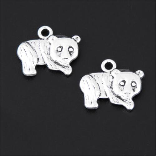 20Pcs Silver Color Treassure Animal Koala Charms Bear Pendant Handcraft Collier Bracelet Jewelry Supplies 17X14mm A3293