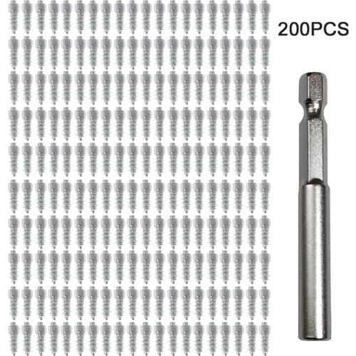 200 Pcs Stud Screw 12mm Auto Car SUV ATV Anti-Slip Screw Stud Wheel Tyre Snow Tire Spikes Trim Auto Accessories car styling