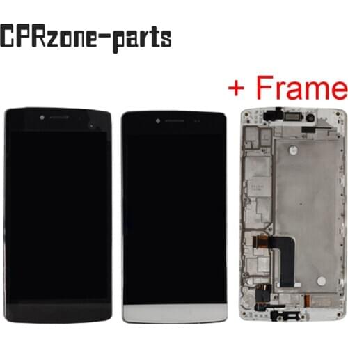5.0" Black / White With Frame For TP-LINK Neffos C5 LCD Display With Touch Screen Digitizer Sensor Panel Assembly
