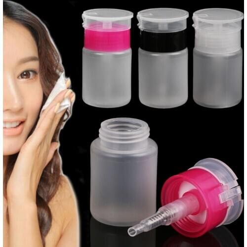 70ml Empty Pump Dispenser Skin Lotion Container Manicure Liquid Gel Polish Remover Makeup Remover Clean Bottle Nail Art Tool