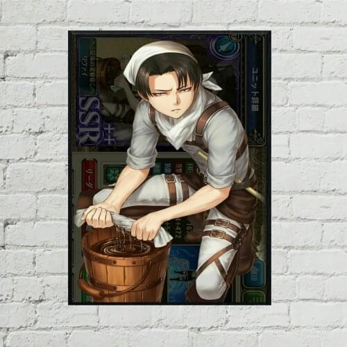 Attack On Titan Role captain Anime Poster Comic Cover Art Canvas Print Picture Poster Gift Artwork