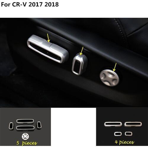 Car styling cover detector accessories seat adjustment knob button switch trim Accessories For Honda CRV CR-V 2017 2018