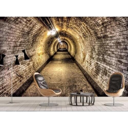 Bacal Modern Vintage 3D Faux Bricks Wallpaper Roll Retro Industrial Wall Paper Black Brown Gray Waterproof Washable Mural