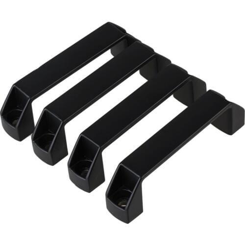 120mm Black Aluminium Alloy Oblong Cabinet Cupboard Kitchen Door Drawer Industrial Pull Handles 10Pcs or 5Pcs or 4Pcs or 2Pcs