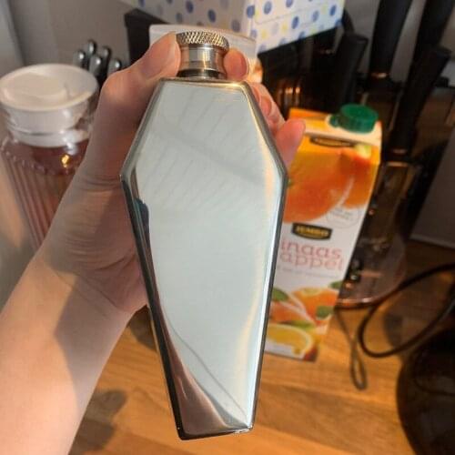 3.5oz Whisky Vodka Hip Flask 100ML Stainless Steel Wine Botle Hexagon Shape Flagon Mens Gift Gadgets