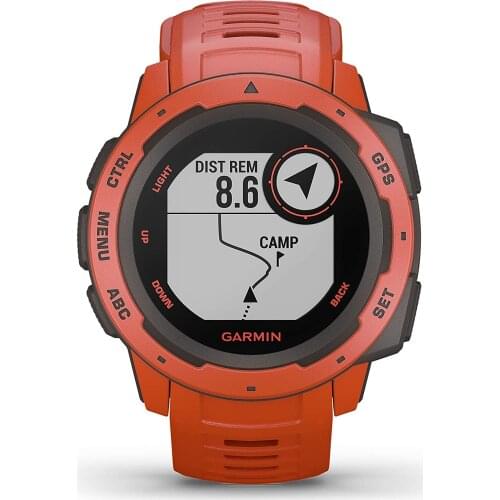 Garmin Instinct, Rugged Outdoor Watch with GPS, Features Glonass and Galileo, Heart Rate Monitoring 3-Axis Compass Smart Watch