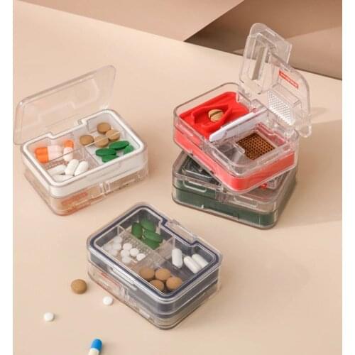 Dispensing Pill Box Storage Case Drug Storage Live Broadcast Multi-purpose Mini Medicine Durable Box