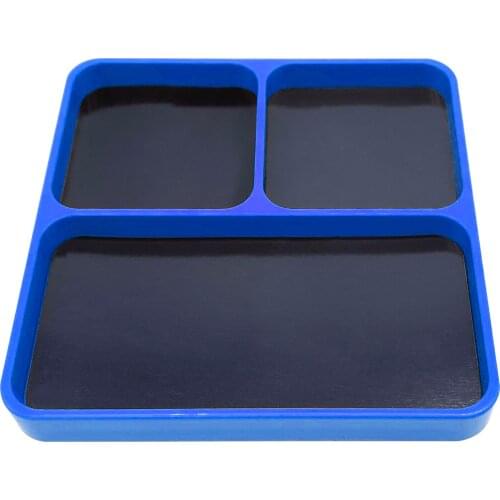 Magnetic Desktop Organizer Screws Tools Parts Tray Holder Storage Plate Box Case Organizer for Metal Parts Screws Sockets Bolts