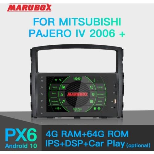 MARUBOX For Mitsubishi PAJERO 2006-2012 Car Multimedia Player Android 9 GPS Car Radio Audio Auto 8 Cores 64G, IPS, DSP KD8238