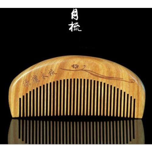 Health Care wooden Comb Anti-static Massage 100% Natural Sandalwood Comb Professional Handmade Handle Hair Brush