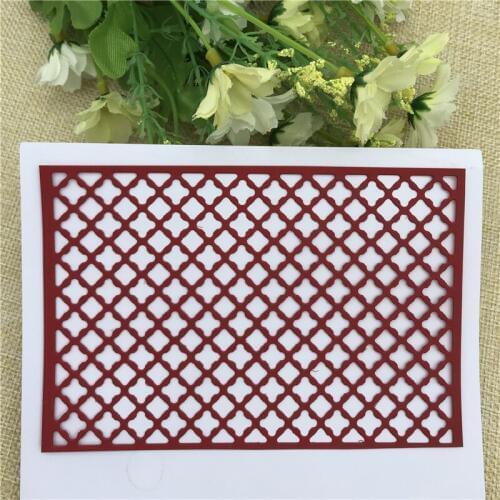 Rectangle Background Metal Cutting Dies Stencils For Card Making Decorative Embossing Suit Paper Cards Stamp DIY