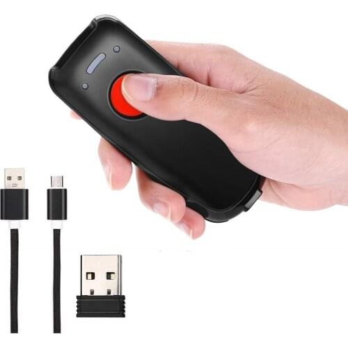 Mini Wireless Barcode Scanner Compatible with Bluetooth Function CCD Barcode Scanner Reader for POS/Android/iOS/iMac/Ipad