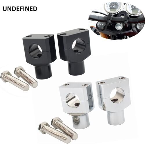 7/8'' 22mm Motorcycle Handlebar Riser Mount kit For Harley Honda Shadow VT ACE Dyna Sportster Bobber Chopper Custom Universal