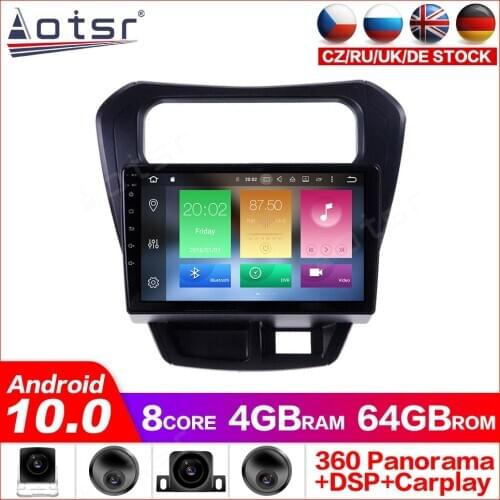 Android 10.0 GPS Navigation Radio Player for Suzuki Alto-800 2014 Video Player Stereo Headuint free gps map Built in Carplay dsp