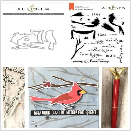 BIRD Cutting Templates Metal New Stamps and Dies 2021 Stencils for Decor Christmas Metal Die Cutters for Scrapbooking Stamping