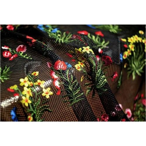 Sewing accessories British rural style french lace fabric fresh african tulle laces fabrics 2018 fashionable Nigerian HL374