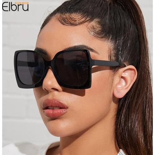 Elbru Personality Fashion Big Frame Sunglasses Outdoor Tourism Sunscreen Shading Ultraviolet-proof Sunglasses UV400 Unisex