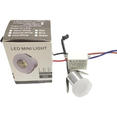 10Stück 3 W LED Mini Einbauleuchte ROund verstellbarer Spot Deckenlampe 220 V LED-Schrankleuchte