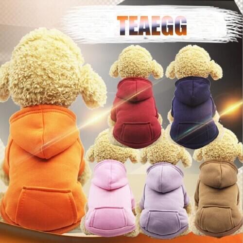 Pet Hoodies Clothes For Dogs Coat Jackets Cotton thermal Clothes Puppy Pet Overalls For Dogs Costume Cat Clothing Pets Outfits