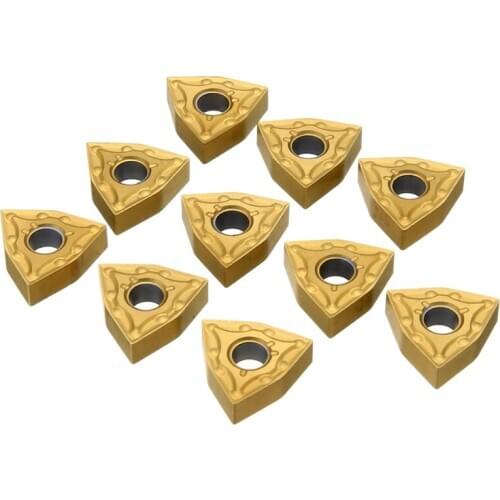 10Pcs/Set New Wnmg080404 Carbide Inserts Blades For Lathe Turning Tool Turning Holder