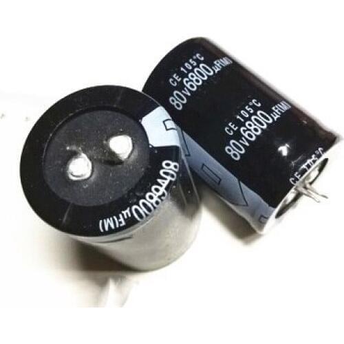 12PCS Electrolytic capacitor 80V 6800UF 6800UF 80V 80v6800uf 30*50 Electrolytic capacitors best quality