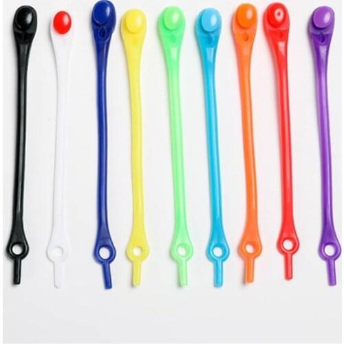 12pcs Silicone Shoelaces Round Elastic Shoe Laces No Tie Shoelace For Men Women All Sneakers Fit Strap Shoe Lace