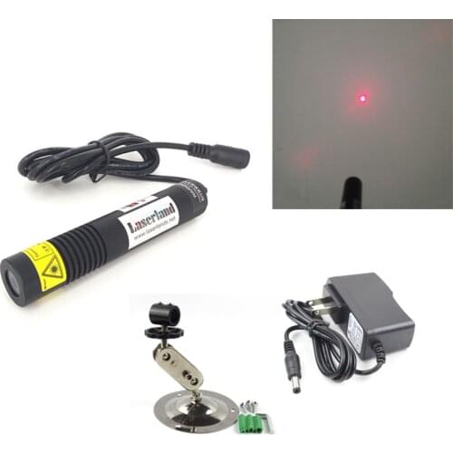 18100 Water Proof 648nm 650nm 50mW 100mW Red DOT Laser Module Diode PSU Glass Lens K9