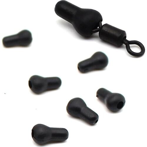 20PCS Carp Fishing Accessories Soft Tulip Beads Hair Rig Shock Beads Tulip Buffer Beads Knot Protector Fishing Lures Accessories