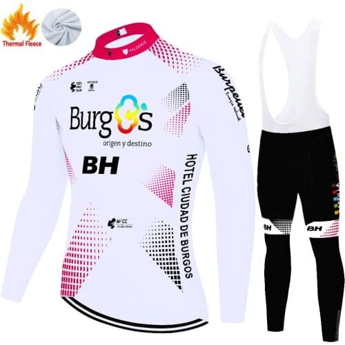 2020 team BH cycling jersey long sleeve Winter Thermal Fleece 20D gel bike pants set men ropa de ciclismo racing bike suit men