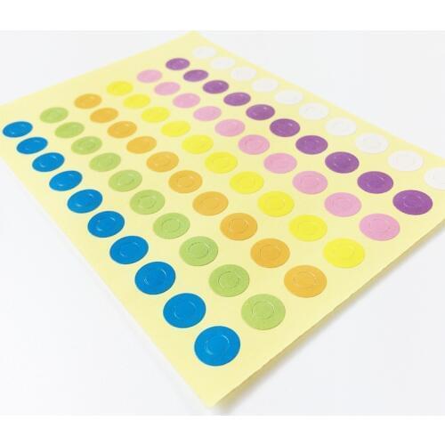 350 Pcs/lot Colorful Ring Label Sticker DIY Gift Stickers Vintage For Gift Tag Reinforcement Hole Stickers